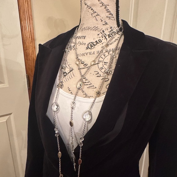 WHBM 18 inch silver and gold detail with multi- strands and crystals necklace!! - Picture 6 of 7